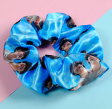 V Taehyung BTS blue skies Satin Scrunchie