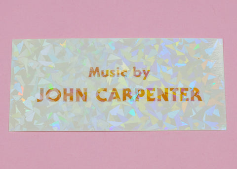 John Carpenter Transparent Vinyl Sticker