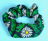 Zombie Daisy Garden Cotton Scrunchie