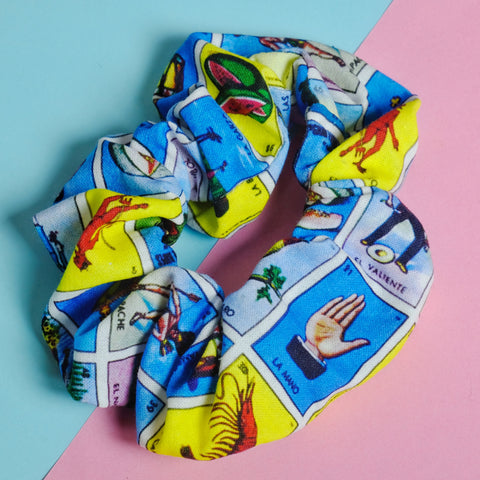 Loteria Tarot Card Cotton Scrunchie