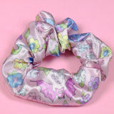 Pastel Halloween Satin Scrunchie