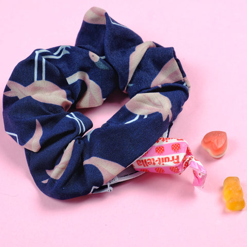 Flamingo Hidden Zipper Scrunchie