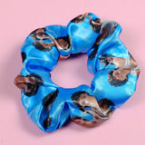 V Taehyung BTS blue skies Satin Scrunchie