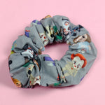 Horror movie Creepers Scrunchie. Pink or Grey.