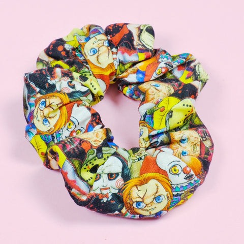 Horror Creepy Boys Cotton Scrunchie