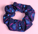 Time Traveling Tardis Soft Cotton Scrunchie