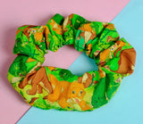 90s Cartoon Dinosaur Soft cotton Scrunchie