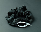 Hidden Zip Pouch Satin Scrunchie