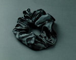 Hidden Zip Pouch Satin Scrunchie