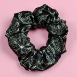 Viking Futhark Runes Satin Scrunchie