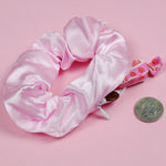 Hidden Zipper Satin Scrunchie