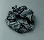 Hidden Zip Pouch Satin Scrunchie