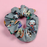 Horror movie Creepers Scrunchie. Pink or Grey.