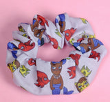 Mermaid Cat Cotton Scrunchie