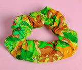 90s Cartoon Dinosaur Soft cotton Scrunchie