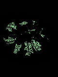 Glow in the Dark Twilight Zone Cotton Scrunchie