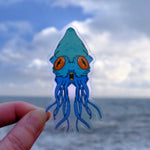 Squid Sea Monster Transparent Vinyl Sticker Decal