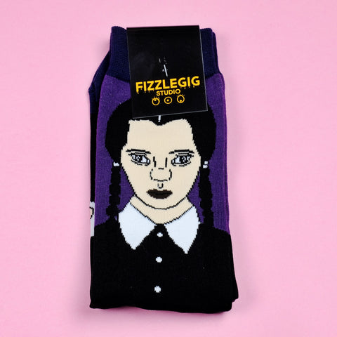 Goth Girl Character Socks