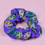 Halloween Masquerade Cotton Scrunchie