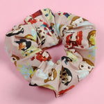 Horror movie Creepers Scrunchie. Pink or Grey.