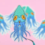 Squid Sea Monster Transparent Vinyl Sticker Decal